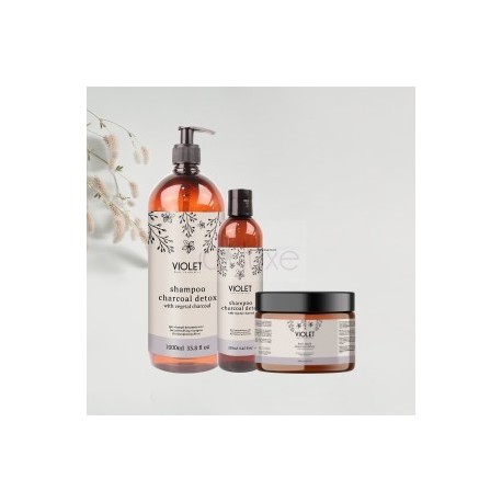 CHARCOAL DETOX Tratamento desintoxicante para todos os tipos de Cabelo (Cruelty Free & Vegan) Violet Hair Cosmetics