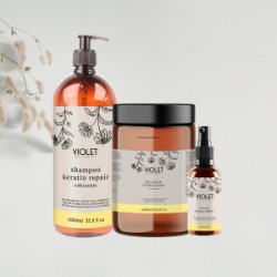 KERATIN REPAIR Cabelos Secos e Danificados (Cruelty Free & Vegan) Violet Hair Cosmetics