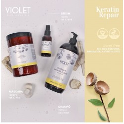KERATIN REPAIR Cabelos Secos e Danificados (Cruelty Free & Vegan) Violet Hair Cosmetics