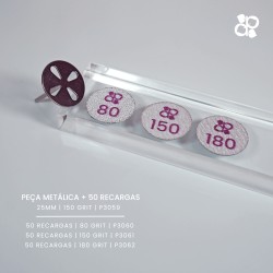 Discos Adesivos Circulares para Pedicure - Purple Professional