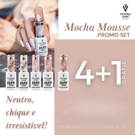 MOCHA MOUSSE - PROMO SET - Pure Creamy Hybrid 4+1 OFERTA - Victoria Vynn