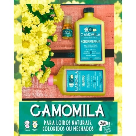 Camomila Indicada para cabelos loiros, pintados e com madeixas - LOLA
