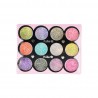 Glitter para nail art sortidos 1gx12 cores Pollié
