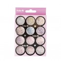Glitter Brilho para nail art sortidos 1,5gx12 cores Pollié