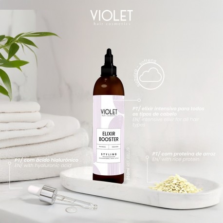 Elixir Booster para todo o tipo de cabelo 250ml Violet Hair Cosmetics