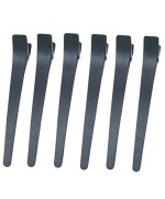 Pinça Crocodilo Preto 6 unidades Eurostil