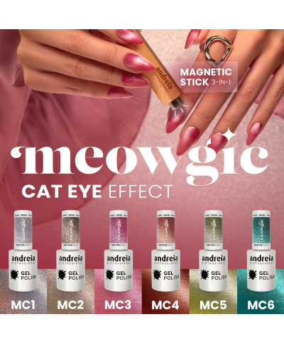 JUN'25 Coleção Meowgic . Cat Eye Effect + MEOWGIC Magnetic Stick 3 in 1 - Andreia Professional