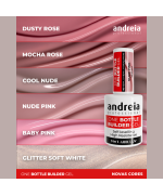 One Bottle Builder Gel Construção 3em1 baixa viscosidade 14ml - Andreia Professional