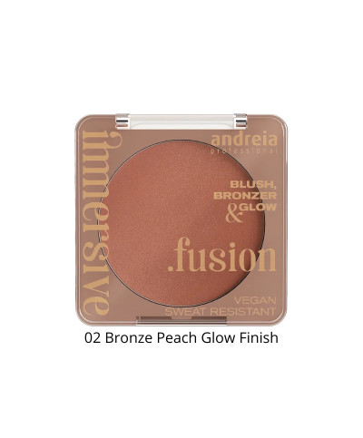 Immersive Fusion - BLUSH, BRONZER E ILUMINADOR EM PÓ COMPACTO - Andreia Professional