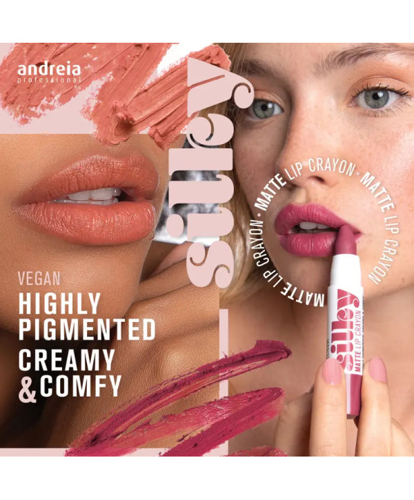 Silky Matte Lip Crayon - Lápis de Batom- Andreia Professional