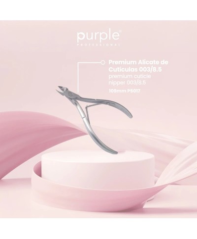 Premium Alicate Cutículas Aço Inoxidável Japonês - Purple Professional