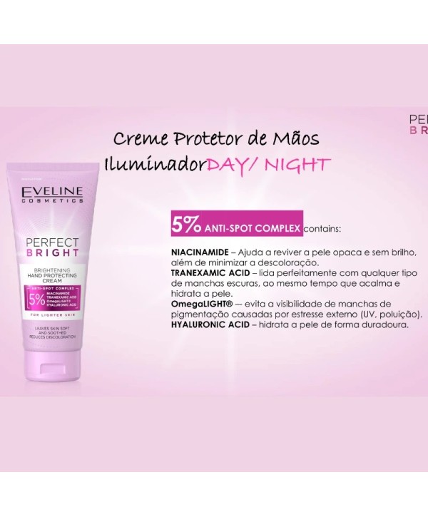 Perfect Bright - Creme Protetor Iluminador de Mãos 100ml Eveline