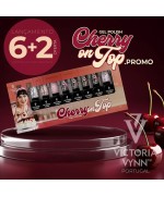 SET'25 Coleção CHERRY ON TOP  Gel Polish 423- 429 + Top Coat ON SHIMMER - Victoria Vynn