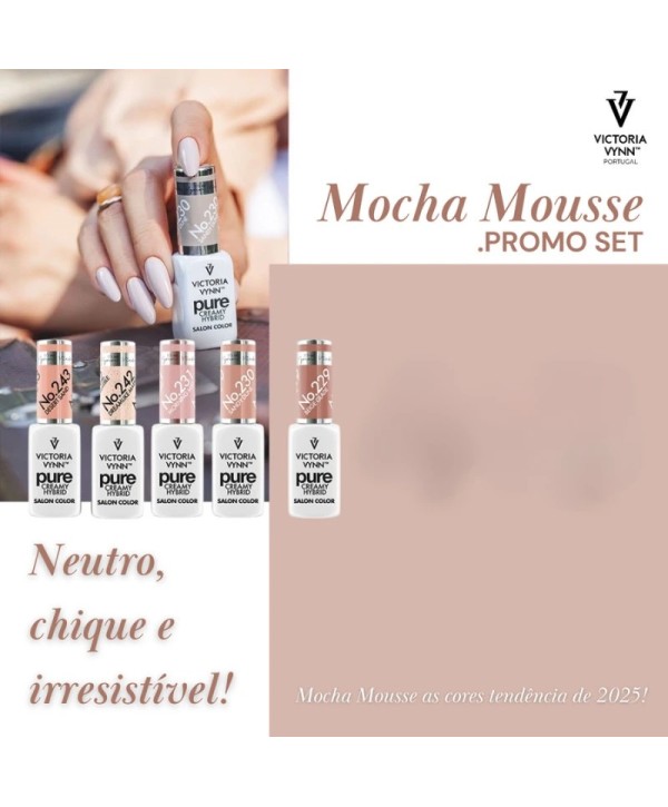 MOCHA MOUSSE - PROMO SET - Pure Creamy Hybrid 4+1 OFERTA - Victoria Vynn