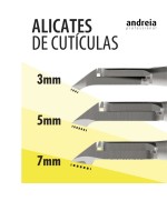 Alicate de Cutículas em Aço Inoxidável - Andreia Professional