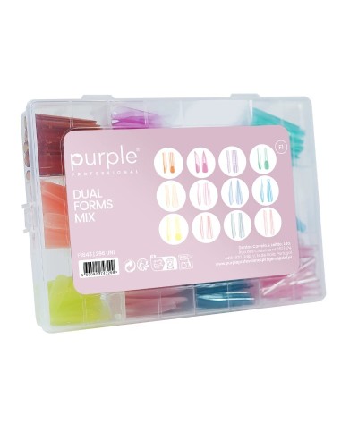 Dual Forms F1 MIX 296 unid. (acrygel e acrílico) - Purple Professional