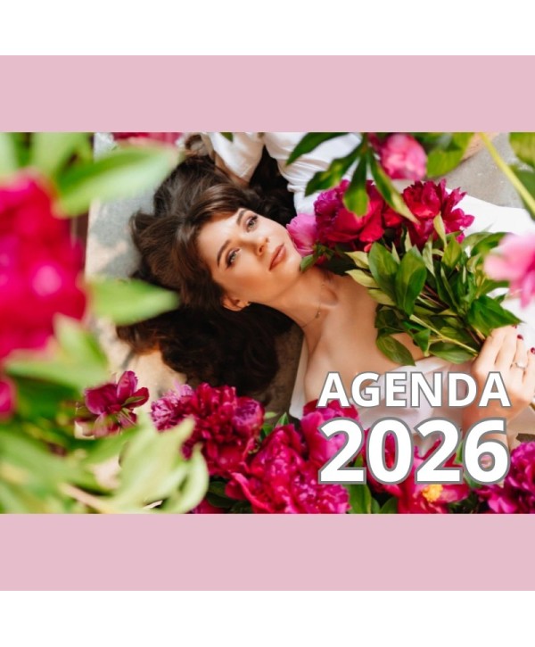 Agenda 2026 A4 com argolas plano semanal