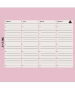 Agenda 2026 A4 com argolas plano semanal