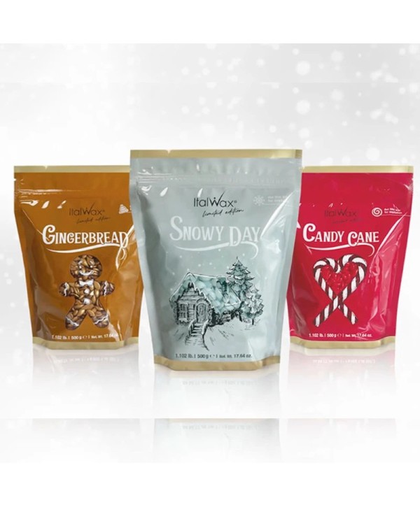 Cera Depilatória Brasileira Sintética (sem bandas) EDIÇÃO LIMITADA NATAL 500grs - Italwax