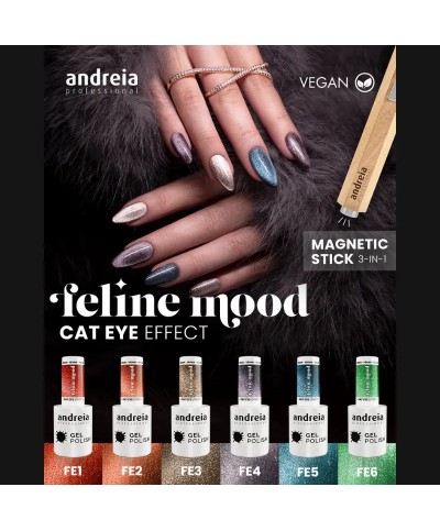 NOV'25 Coleção FELINE MOOD - Cat Eye Effect - Verniz Gel - Andreia Professional