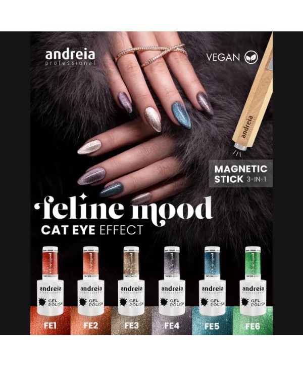 NOV'25 Coleção FELINE MOOD - Cat Eye Effect - Verniz Gel - Andreia Professional