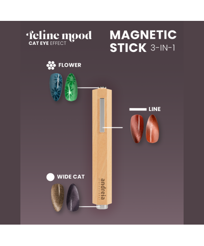 MEOWGIC Magnetic Stick 3 in 1 - Iman Magnético - Andreia Professional