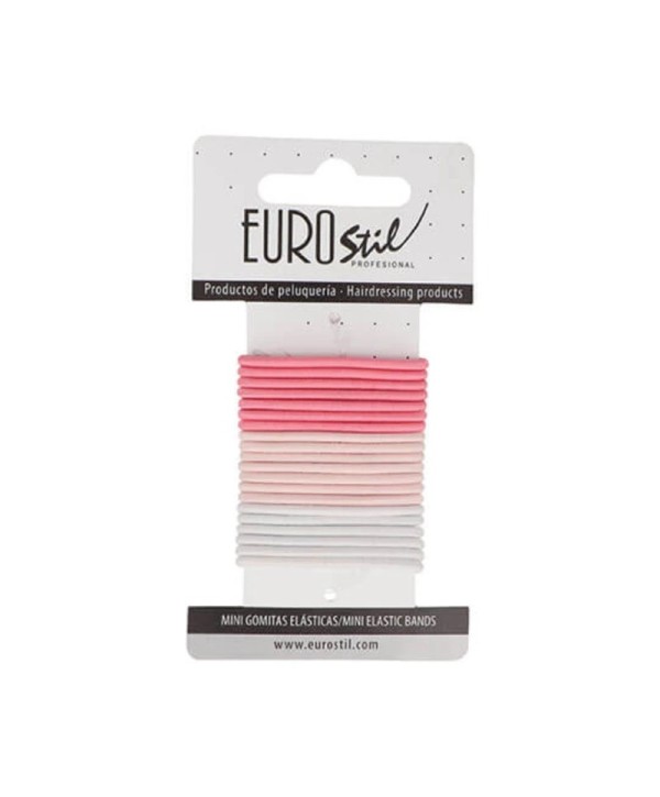 Pack Mini Elásticos Rosa 20 unidades - Eurostil