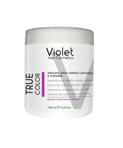 Máscara True Color Cabelos Pintados e com Madeixas 1000ml - Violet Hair Cosmetics