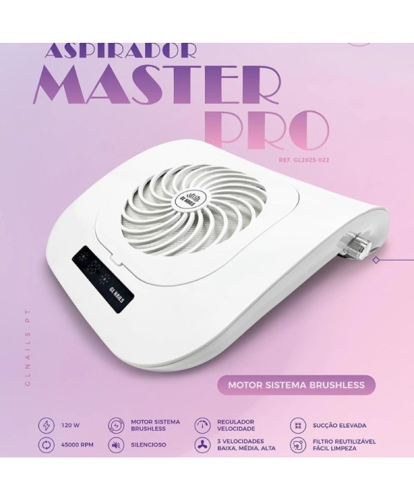 Aspirador de Pó Unhas MASTER PRO GlNails