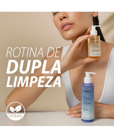 Rotina de dupla limpeza de rosto Andreia Professional