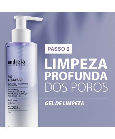 Rotina de dupla limpeza de rosto Andreia Professional