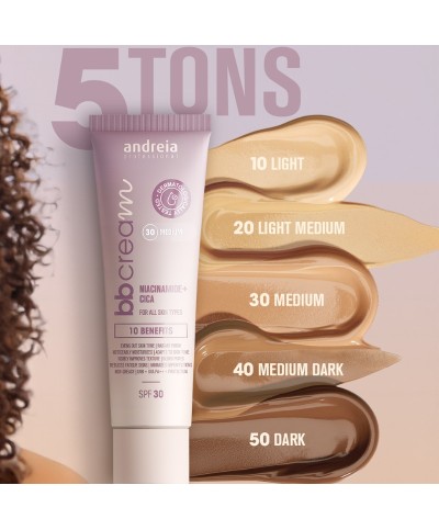 Bb Cream Hidratação E Proteção Solar Spf30 - Andreia Professional