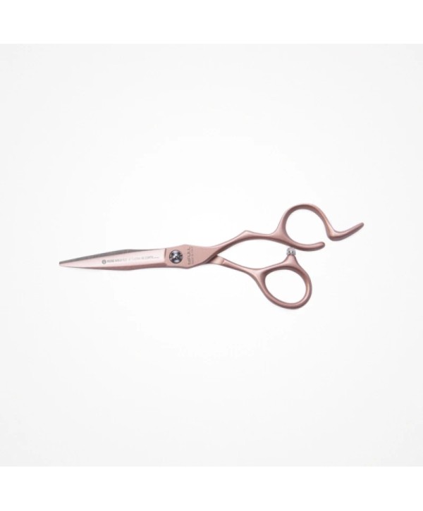 Tesoura de Corte Profissional Rose Gold 5.5" Aço Japonês 440C