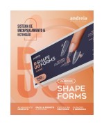 DUO Shape Forms Moldes F1 (moldes duplos de encapsulamento e extensão) 240 unidades - Andreia Professional