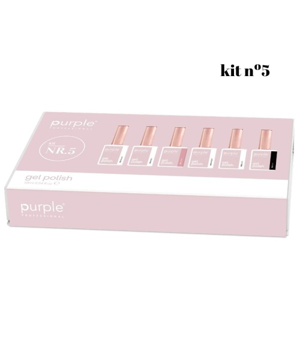 FEV'26 KIT Coleção NR-5 Gel Polish Verniz Gel 10ml - Purple Professional