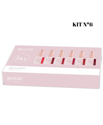 FEV'26 KIT Coleção NR-6 Gel Polish Verniz Gel 10ml - Purple Professional