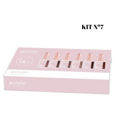 FEV'26 KIT Coleção NR-7 Gel Polish Verniz Gel 10ml - Purple Professional