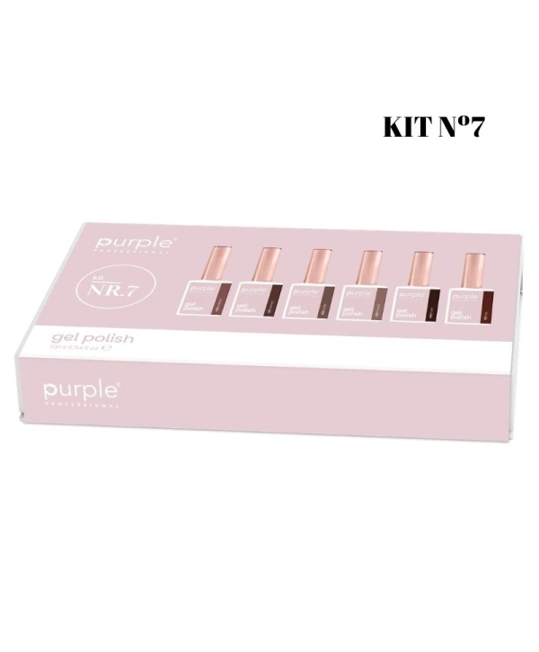 FEV'26 KIT Coleção NR-7 Gel Polish Verniz Gel 10ml - Purple Professional