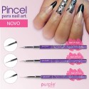 Pincel de Unhas Nail Art Purple Professional