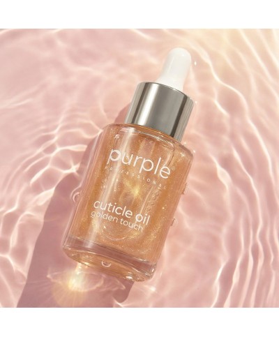Óleo Nutritivo para Cutículas com Brilho Dourado 30ml Purple Professional