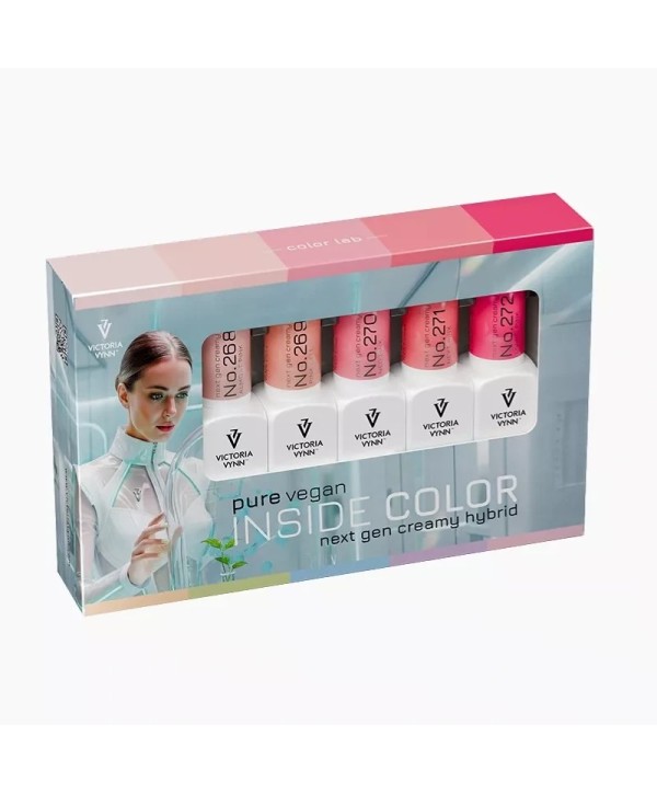 Pack Pure Vegan Inside Color Pink - Verniz Gel Gama Branca - Victoria Vynn