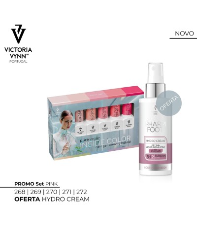 Mar'26 Pack Pure Vegan Inside Color Pink (com oferta) - Verniz Gel Gama Branca - Victoria Vynn