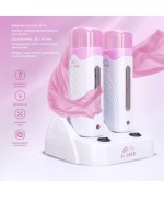 Base + 2 Depiladoras Elétricas Cera Roll On