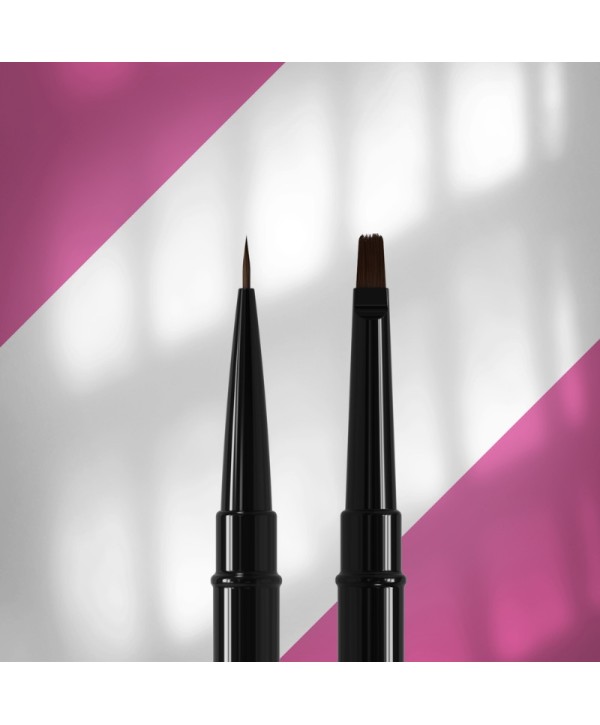 Pincel de unhas dupla face EXPERT liner 7mm / para gel 7mm - Staleks