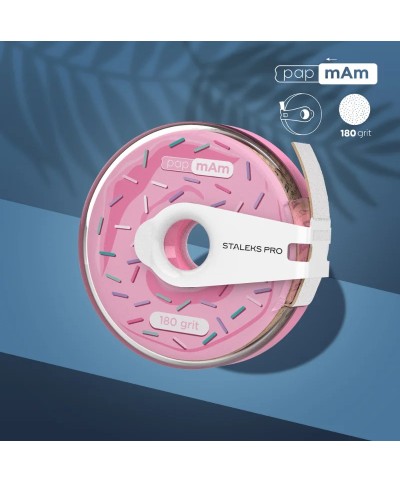 Lima Adesiva descartável branca papmAm EXPERT (com caixa de plástico) - Staleks