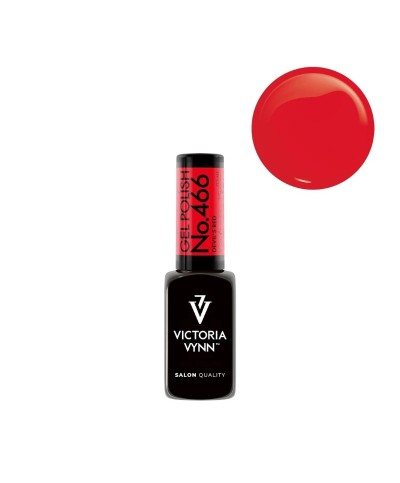 Pack Gel Polish 466 (Devil's Red) + Top Coat Gloss 8ml - Victoria Vynn