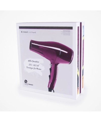 Secador Profissional CTREND R-3600 Burgundy / Vinho - Perfect Beauty