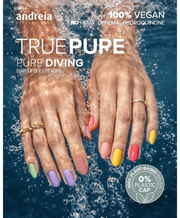 MAI'26 Coleção TRUE PURE PURE DIVING - Verniz Gel Vegan Andreia Professional