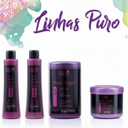 Puro Argan Cabelo Liso e com Alisamento Real Natura