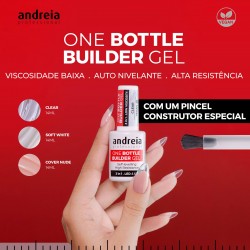 One Bottle Builder Gel Construção 3em1 baixa viscosidade 14ml - Andreia Professional